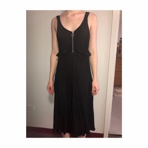 & Other Stories flowy black long dress